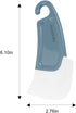 2 PCS Silicone Pan Scraper Dish Cleaning Spatula, Non-Stick Kitchen Scraper in Green & Grey