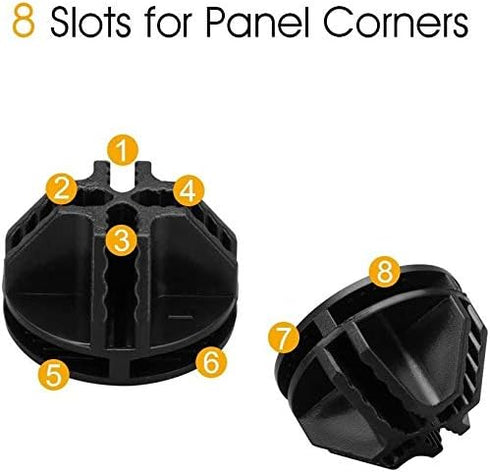 URBEST Wire Cube Connectors, Plastic Connectors for Modular Organizer Closet and Wire Grid Cube Storage Unit, Black, 40