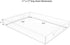 Isaac Jacobs Clear Acrylic Serving Tray (11x17) with Cutout Handles, Spill-Proof, Stackable Organizer