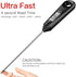 2 in 1 Stainless Steel Whisk and Instant Thermometer Probe - 12 inch for Cooking, Candy, Yogurt, and Cake