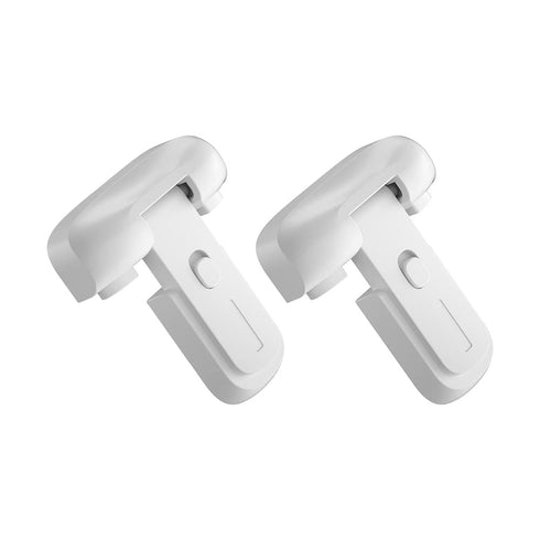 SAFELON 2 Pcs Baby Safety Fridge Lock, Child Proof Refrigerator Freezer Door Lock (White)