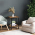 2-Tier TB01BB034 TUTOTAK End Table, Side Table, Nightstand, Storage Shelf, Sofa Side Table for Small Space, Living