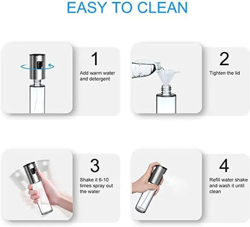 Generic 2 Pack Oil Sprayer for Cooking, Portable & Reuseable Oil Sprayer, for Olive Oil, Vinegar, Wine & Sauce, Kitchen