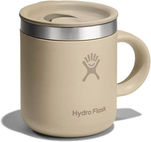 6 Oz Hydro Flask Coffee Mug Insulated Stainless Steel, Non Spill, Leak Resistant Travel Mug Oat Tan
