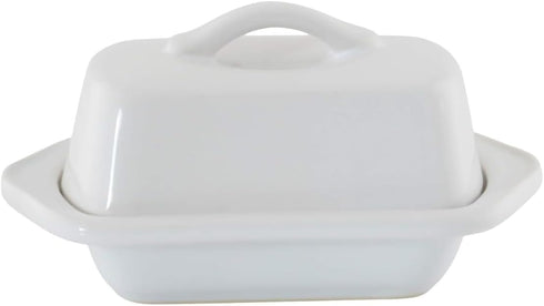Chantal Mini Butter Dish in Elegant White
