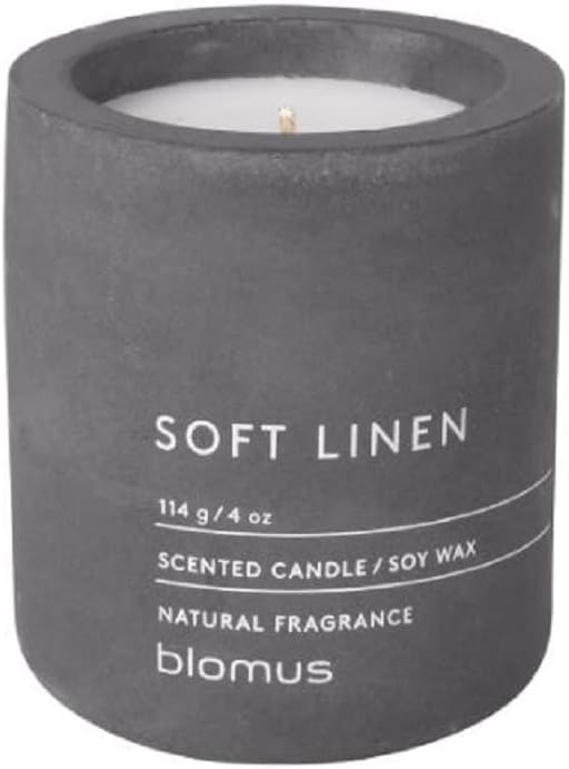 Blomus Fraga Scented Candle Magnet S, Soy Wax Candle in Concrete Look