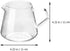 LIFKOME Espresso Machine Glass Coffee Server 650ml, Turkish Coffee Pot Small Glass Manual Pour Over Coffee Beaker