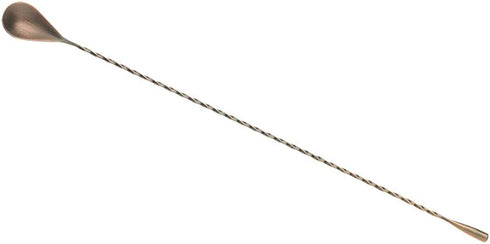 Barfly Antique Copper Bar Spoon, Teardrop End 15 3/4" (40 cm)