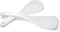Vonty 2pcs White Plastic Rice Paddle Spoon, 7.5 Inch