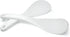 Vonty 2pcs White Plastic Rice Paddle Spoon, 7.5 Inch