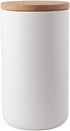 Food Storage Canister - Ceramic Kitchen Canisters with Airtight Bamboo Lid, 1000ml