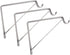 Design House 182725 Steel Shelf Rod Bracket for Closet Storage Shelf, Pack of 3, White