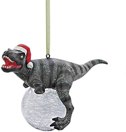 Christmas Tree Blitzer the T Rex Holiday Ornament, Set of Three