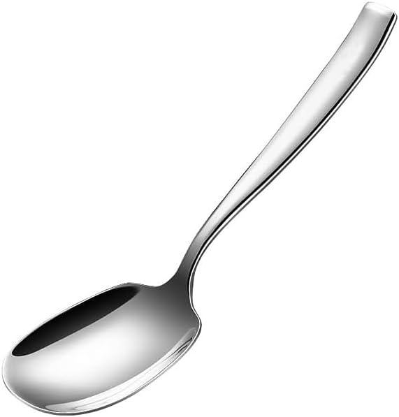 Large Serving Spoon, Premium 316L Stainless Steel Buffet Serving Spoon, 9.5 Inch (1 pack)