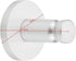 tesa Moon Bathroom Hook, No Drill Chromed Metal Self-Adhesive Hook, Waterproof, Round Design
