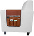 JIAHG 5 Pockets TV Remote Control Holder Couch Sofa Tray Armrest Organiser Oxford Chair Couch Caddy Sofa Armrest Bag
