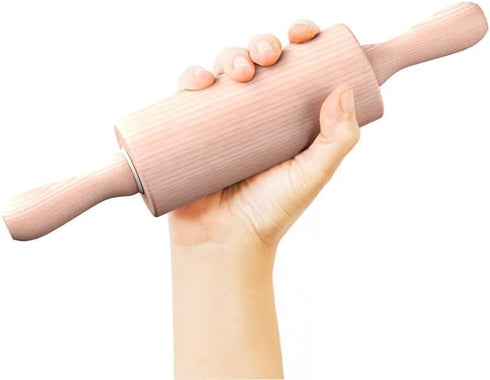 9-Inch Wooden Rolling Pin - Baking Tool for Pastry, Fondant, and Children's Baking