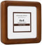 SZKYSJGS 4x4 Wood Picture Frame, Solid Natural Walnut Rounded Corner Photo Frame with