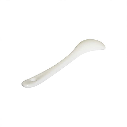 4 pcs Porcelain Egg Spoons, 5 Inch Ceramic Spoons for Coffee, Dessert, Yogurt, Tea