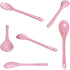 2 Pcs Each of 8 Color Porcelain Egg Spoons, 5 Inch Ceramic Spoons for Coffee, Dessert, Yogurt, and Tea