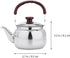 LIFKOME Whistling Water Kettle, Traditional Stainless Steel Tea Pot, 750ml Stovetop Kettle with Handle