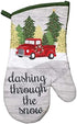 Vintage Truck/Christmas 5 Piece Bundle Package, Oven Mitt, Kitchen Towels, Pot Holders