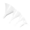 Chef Craft Classic Plastic Funnel, 4 Piece Set, 2-5 inches Diameter, White