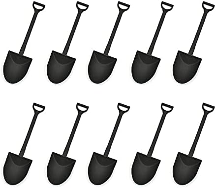 50PCS Plastic Mini Ice Cream Dessert Spoon Shovels Pudding Yogurt Spoons for Family or Party by Aliotech