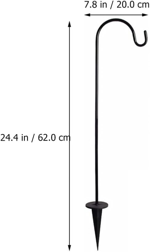 2Pack IMIKEYA Shepherds Hooks for Outdoor: Shepherd Hooks Plant Garden Stake Plant Stand Hangers Outdoor Hanger Hook