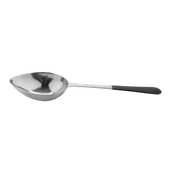 G.E.T. Enterprises 8 oz. Stainless Steel Solid Spoon, Cool-Grip Handle, Dishwasher Safe