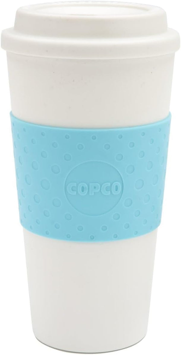 Copco Acadia 16 oz Travel Mug, Insulated Reusable Coffee Tumbler, Leak-Proof Lid, BPA-Free, Azure Blue