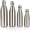 Double Wall 18/8 Stainless Steel Vacuum Cola Shape Bottle, Narrow Mouth Thermo