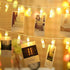20 LED Photo Clip Starry Lights - Remote LED Fairy Twinkle Lights for Home Festival Decor, Christmas & Party