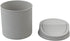 0.5 Gallon Plastic Mini Trash Can with Swing Lid, Tiny Garbage Can, Gray