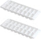 Ice Tray Easy Release White Ice Cube Trays, 16 Cube (Pack of 2)