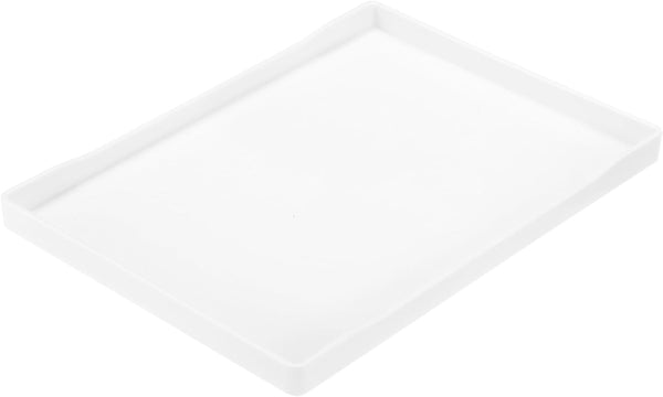 uxcell Serving Tray Small White Mini Tray 7" x 9.5" Plastic Rectangular