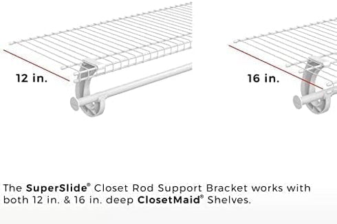 Closetmaid 3/4 Hanging Rod Support, Model 5629