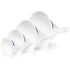 4pc Funnel Nesting Set in BPA Free Plastic for Kitchen Cooking, Home, Car Oil Use (White)