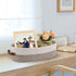 Woven Storage Basket for Toilet Tank Top, Farmhouse Organizing Decor for Bathroom, Table, Counter 13"x5.9"x4" Apricot