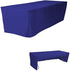 BEEKAY 1 Pc 6 Feet Royal Blue Fitted Open Back Rectangular 3 Sided