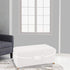 LUSHVIDA Stretch Ottoman Slipcover - Velvet Rectangle Stool Cover Soft Furniture Protector with Elastic Bottom