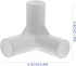 Yardwe 20pcs Tent Joint Canopy Fittings for Parties, Canopy Center Connector, Plastic White Awning