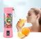 Portable Blender, Personal Mixer for Fruit, Rechargeable with USB, Mini Blender for Smoothie (Pink)