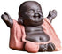 Kingzhuo Ceramic Cute Baby Buddha Statue - Monk Figurine Home Decor, Delicate Ceramic Arts and Crafts (Red)