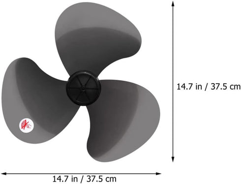 LIFKOME 16 Plastic Fan Blade Leaves Universal Household Standing Fan Table Fanner Replacement Part Plastic Fan Blade Replacement Leaves with Nut Cover Household Standing Fan by LIFKOME