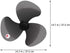 LIFKOME 16 Plastic Fan Blade Leaves Universal Household Standing Fan Table Fanner Replacement Part Plastic Fan Blade Replacement Leaves with Nut Cover Household Standing Fan by LIFKOME