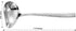 KEAWELL Louis Hammered 18/10 Stainless Steel Sauce Ladle with Pouring Spout, 7.4 Inch, Dishwasher Safe