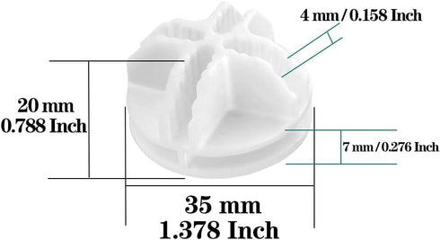 30Pcs Wire Cube Connectors Plastic Storage Cube Connectors, Wire Grid Cube Organizer Connector for Modular Closet Storage Organizer and Wire Shelving, White