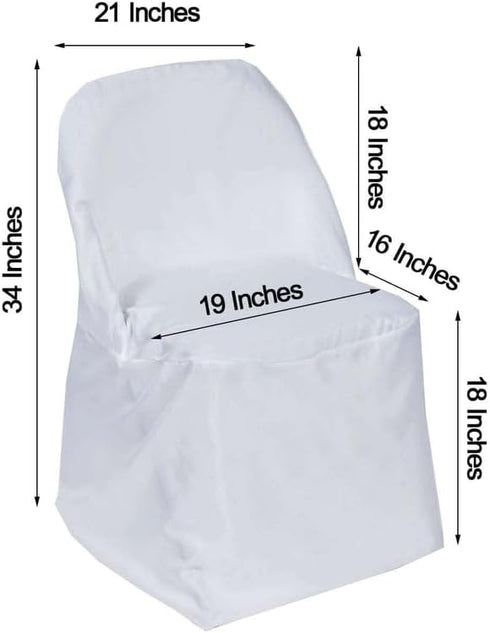 5 Efavormart PCS Ivory Linen Polyester Folding Chair Covers for Dining Chairs Party Wedding Banquet Outdoor Event