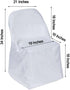5 Efavormart PCS Ivory Linen Polyester Folding Chair Covers for Dining Chairs Party Wedding Banquet Outdoor Event